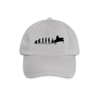 Evolution pianist - Baseball Cap - grey - Front