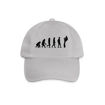 Leek evolution - Baseball Cap - grey - Front