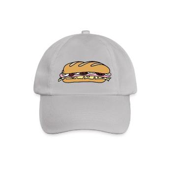 sandwich - Baseball Cap - grey - Front