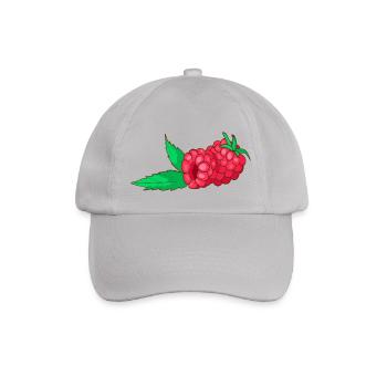 raspberries - Baseball Cap - grey - Front