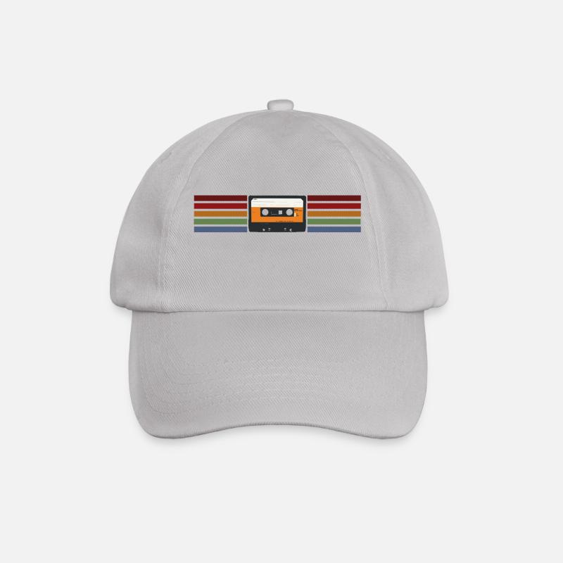 Analog cassette retro style - Baseball Cap - grey