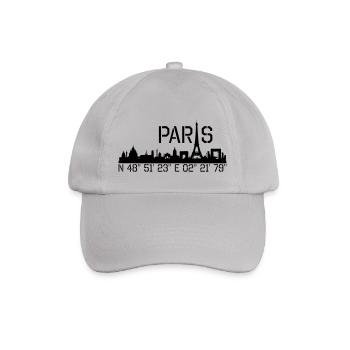 Paris coordonnées N 48 ° 51 '23' 'E 02 ° 21' 79 '' - Casquette classique - bruyère - Devant