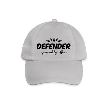 defender powered by coffee - Baseball Cap - grey - Front