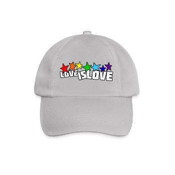 Love is Love - Baseballkappe - Grau - Vorne