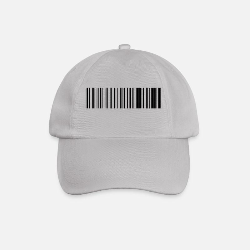 barcode. - Baseballkappe - Grau