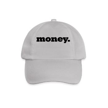 Geld / Money / Kohle - Baseballkappe - Grau - Vorne