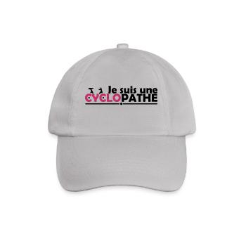 T-shirt Vélo pour Femme Cycliste - Cyclopathe - Casquette classique - bruyère - Devant