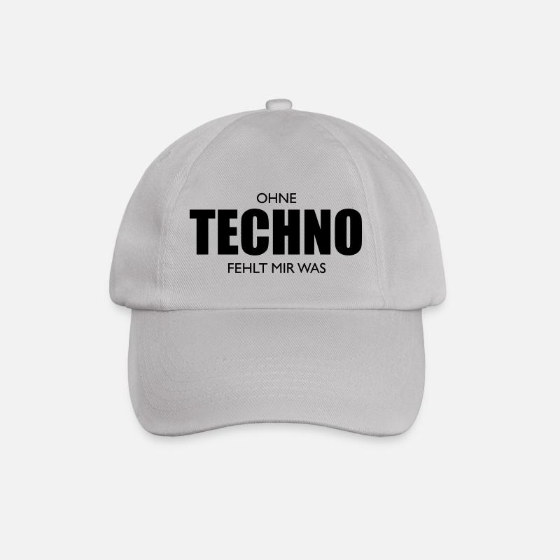 Without techno you are missing something - Baseball Cap - grey