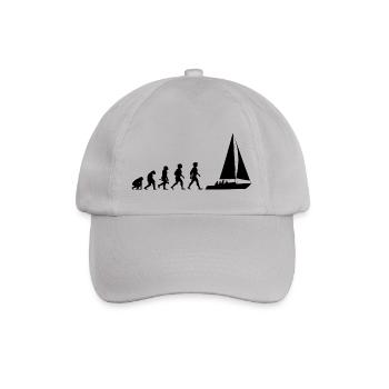 Evolution sailing sailboat sailing ship - Baseball Cap - grey - Front