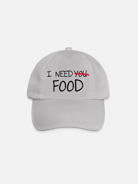 Food - Baseball Cap - grey