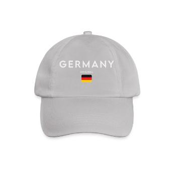 Flagge Deutschlands, deutscher Stolz - Baseballkappe - Grau - Vorne