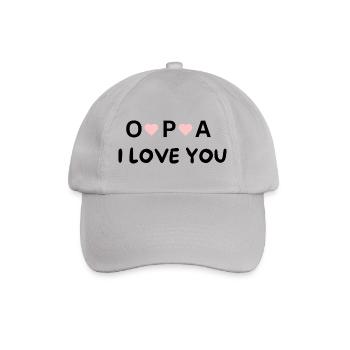 Grandpa, I Love You – Gift for the best grandpa - Baseball Cap - grey - Front