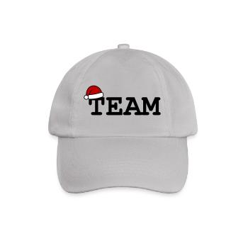 Team Christmas Christmas Hat - Baseball Cap - grey - Front