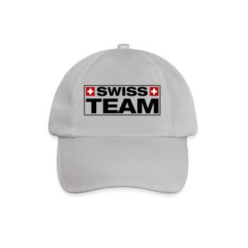 Team Swiss Schweiz - Baseballkappe - Grau - Vorne
