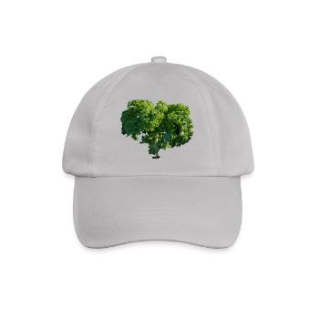 kale gruenkohl kohl veggie gemuese vegetables2 - Baseballkappe - Grau - Vorne