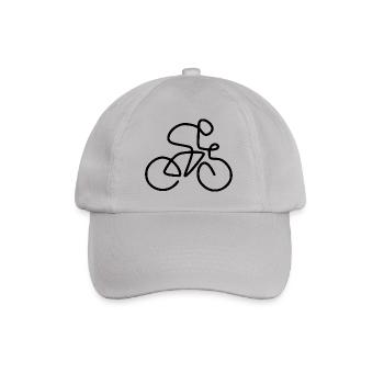 Fahrrad Rennrad - Baseballkappe - Grau - Vorne