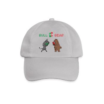 Bull vs. Ours, marché boursier, les stocks, idée cadeau - Casquette classique - bruyère - Devant