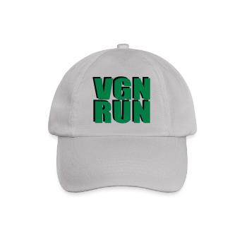 VGN RUN Vegan Laufen Geschenk Geburtstag Sport - Baseballkappe - Grau - Vorne