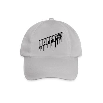graffiti gouttes happy wife life femme gluecklic - Casquette classique - bruyère - Devant
