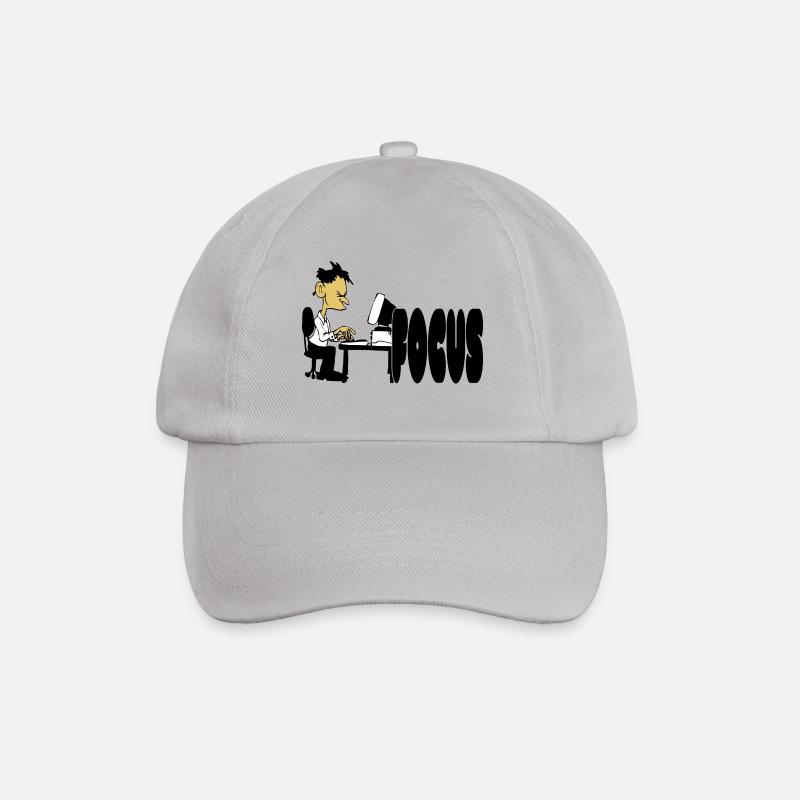 Office workaholic - Baseball Cap - grey