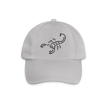 skorpion gift - Baseballkappe - Grau - Vorne