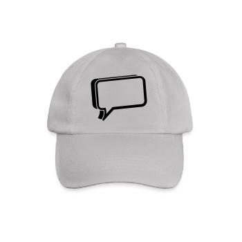 bubble chat - Baseball Cap - grey - Front