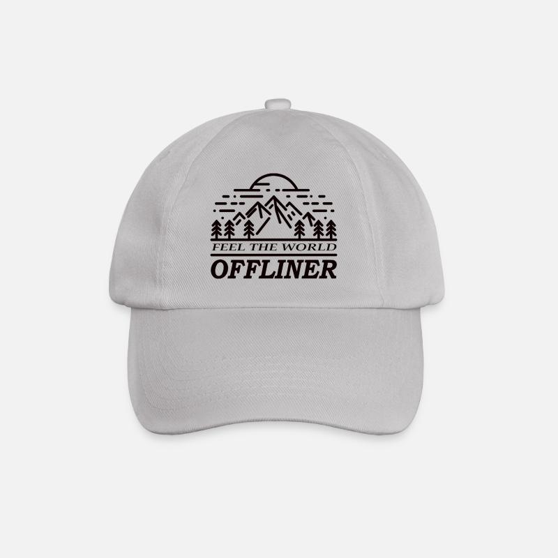 OFF Feel The World - Baseballkappe - Grau