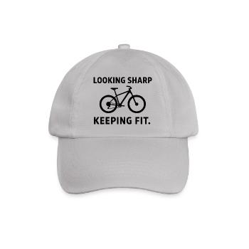 Bicycle Trekking Bike Cycling Design - Baseball Cap - grey - Front