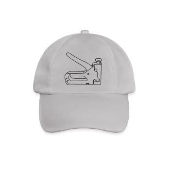 TACKER STAPLE GUN - Baseball Cap - grey - Front