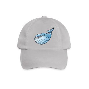 Little Blue Whale - Baseball Cap - grey - Front