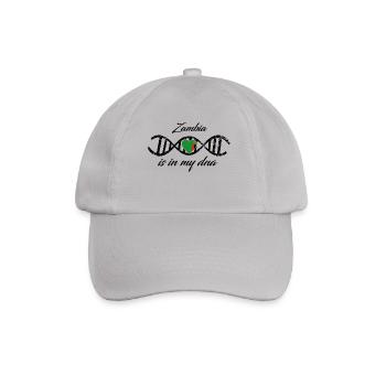 love my dns dna land country Zambia - Baseballkappe - Grau - Vorne