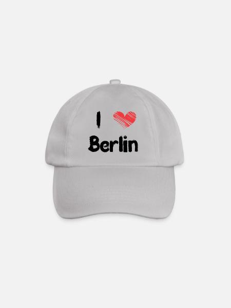 I love Berlin - Baseballkappe - Grau