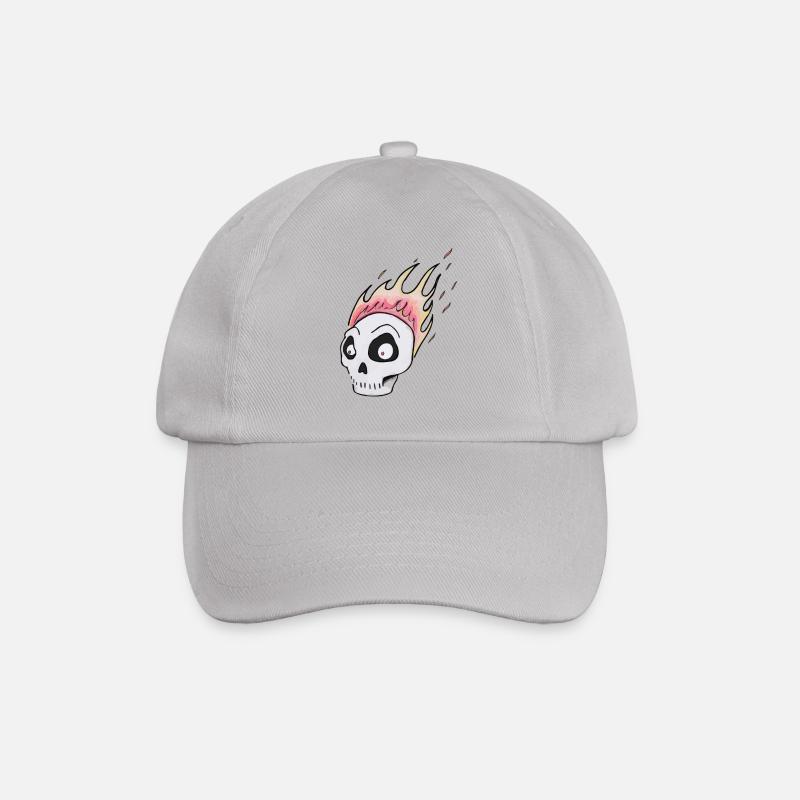 Brennen skull1 - Baseballkappe - Grau
