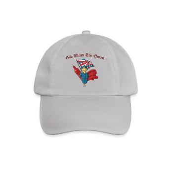 god bless the queen, god bless the queen, gb - Baseball Cap - grey - Front