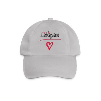 Lieblingstante Herz - Baseballkappe - Grau - Vorne