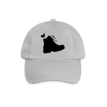 Hiking boot - Baseball Cap - grey - Front