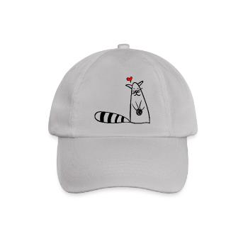 little cat - Baseball Cap - grey - Front