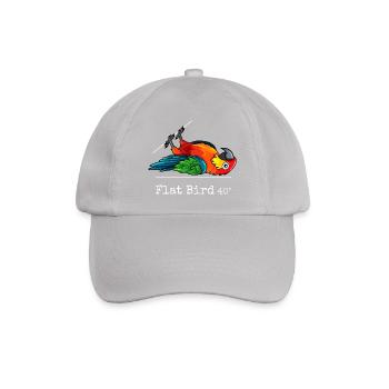 Flat Bird at 40 degrees - Baseballkappe - Grau - Vorne