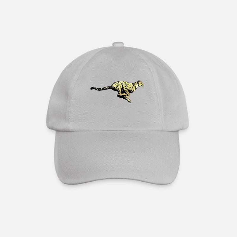 cheetah cat jaguar leopard ocelot gepard wildcat23 - Baseballkappe - Grau