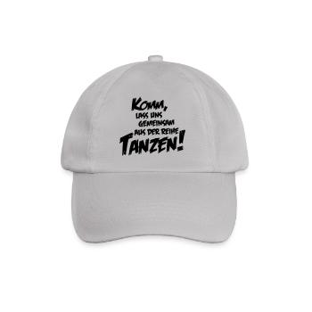 lass uns tanzen - Baseballkappe - Grau - Vorne
