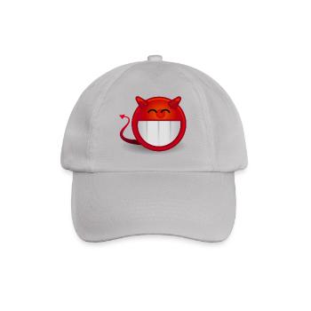 Smiley - Baseballkappe - Grau - Vorne