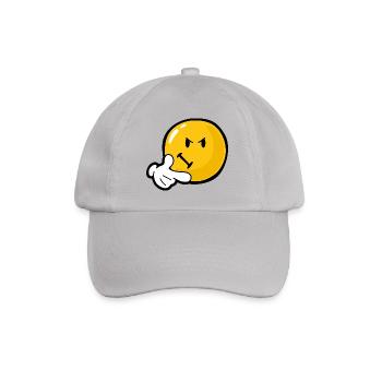 Smiley Anger Invidious - Baseballkappe - Grau - Vorne