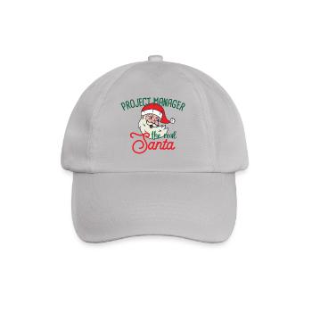 Project Manager xmas the real Santa Weihnachten - Baseballkappe - Grau - Vorne