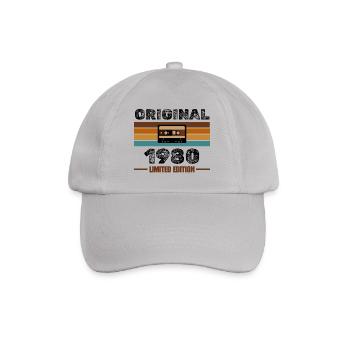 Original 1980 – Retro Cassette Limited Edition - Baseball Cap - grey - Front