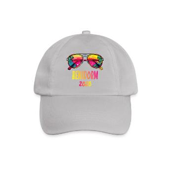 Benidorm 2026 Sunglasses Design - Baseball Cap - grey - Front