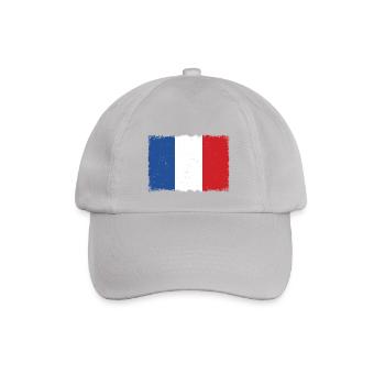 France Grunge flag - Baseball Cap - grey - Front