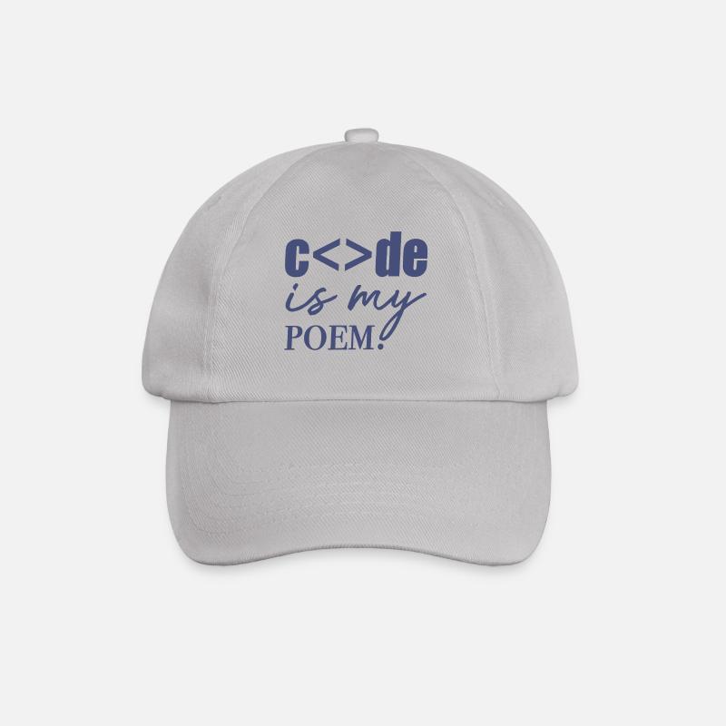 Code est mon Poème | Mode animaux - Casquette classique - bruyère