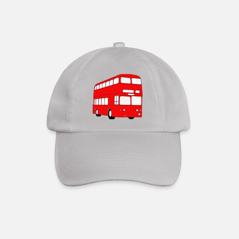 Doppeldecker Bus - Baseballkappe - Grau