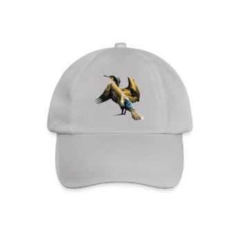 cormorant cormorant voegel birds animal animals - Baseball Cap - grey - Front
