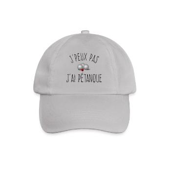 J'peux pas j'ai Pétanque / Boules de Pétanque  - Casquette classique - bruyère - Devant